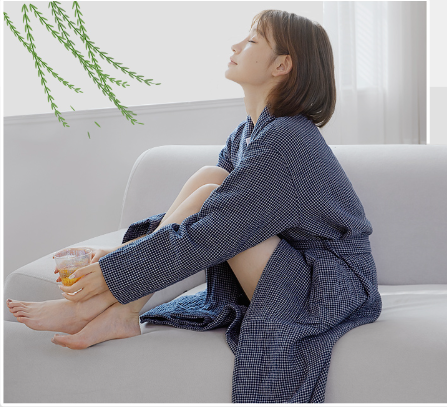 Luxury Bathrobe - Elegant Classic style Checks Range
