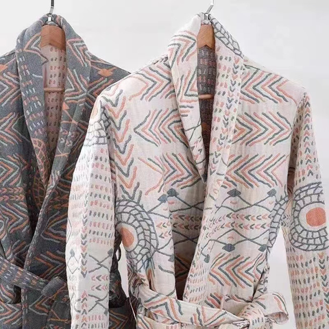 Cotton Bathrobe -Classic Bohemian Style Arrowhead Range